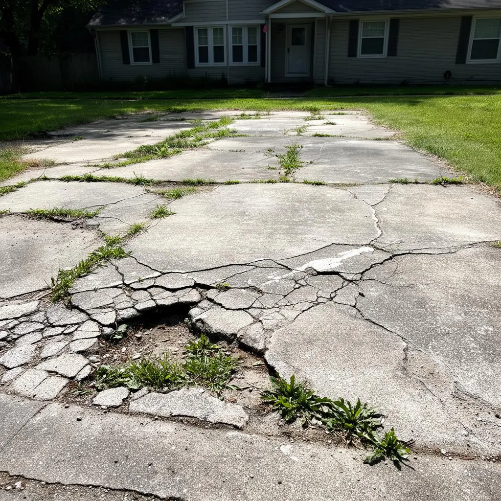Before — Driveway Tear-Out & Replace