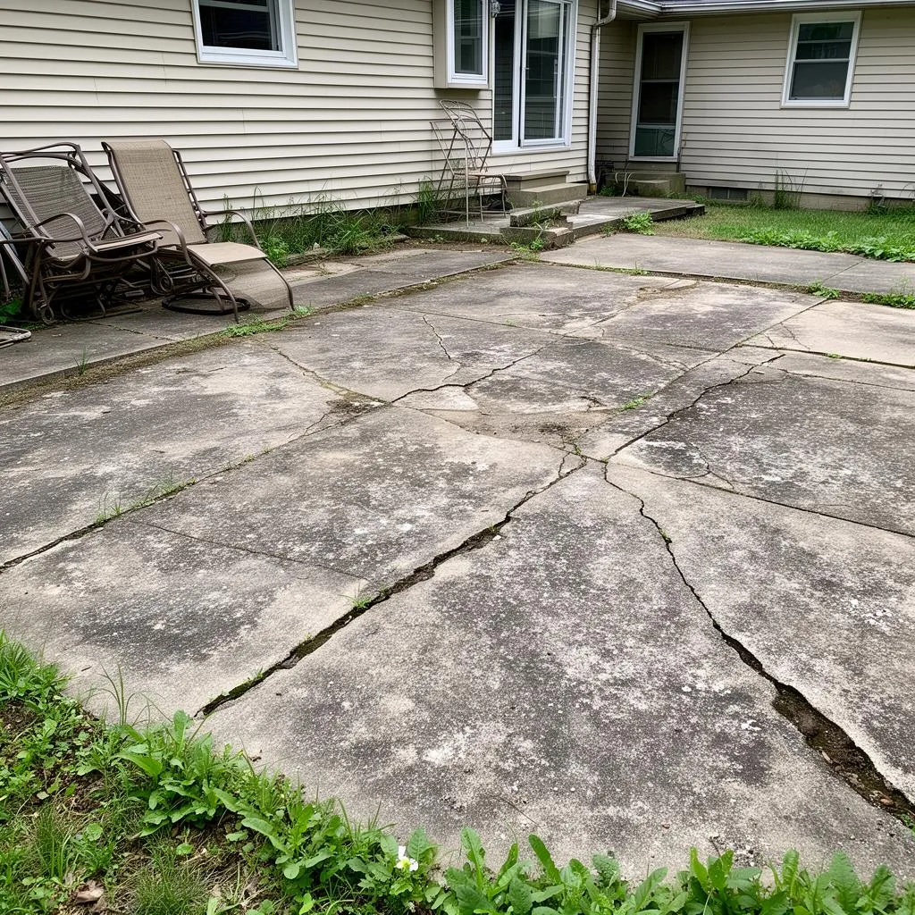 Before — Backyard Stamped Patio