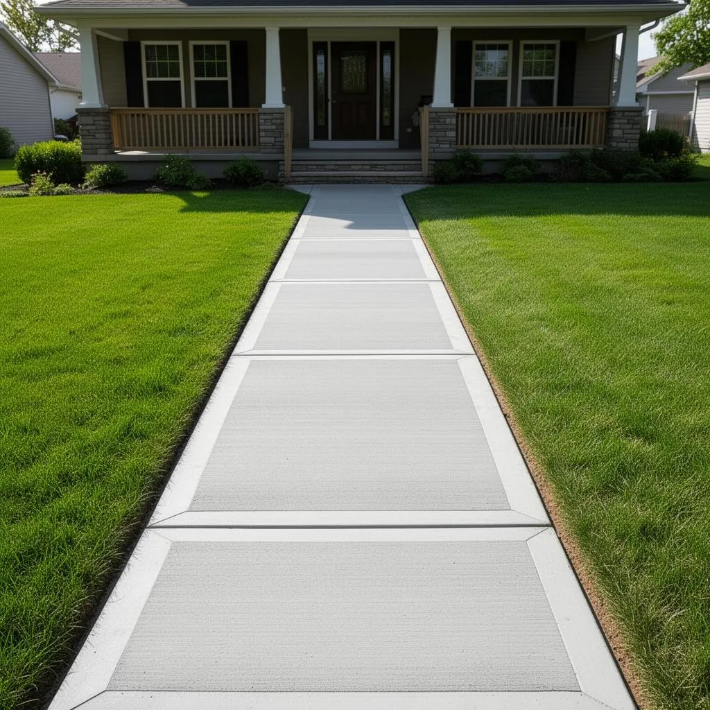 Sidewalk Installation project in Platte County MO